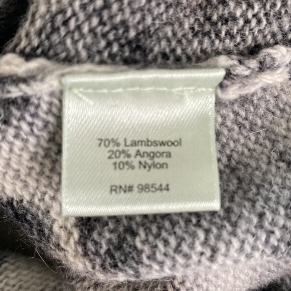 Beth Bowley Nordstrom Floral Watercolor Pearl Button Cardigan Lambs Wool Angora - Picture 9 of 16